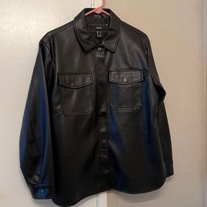 Forever 21 Leather Shacket